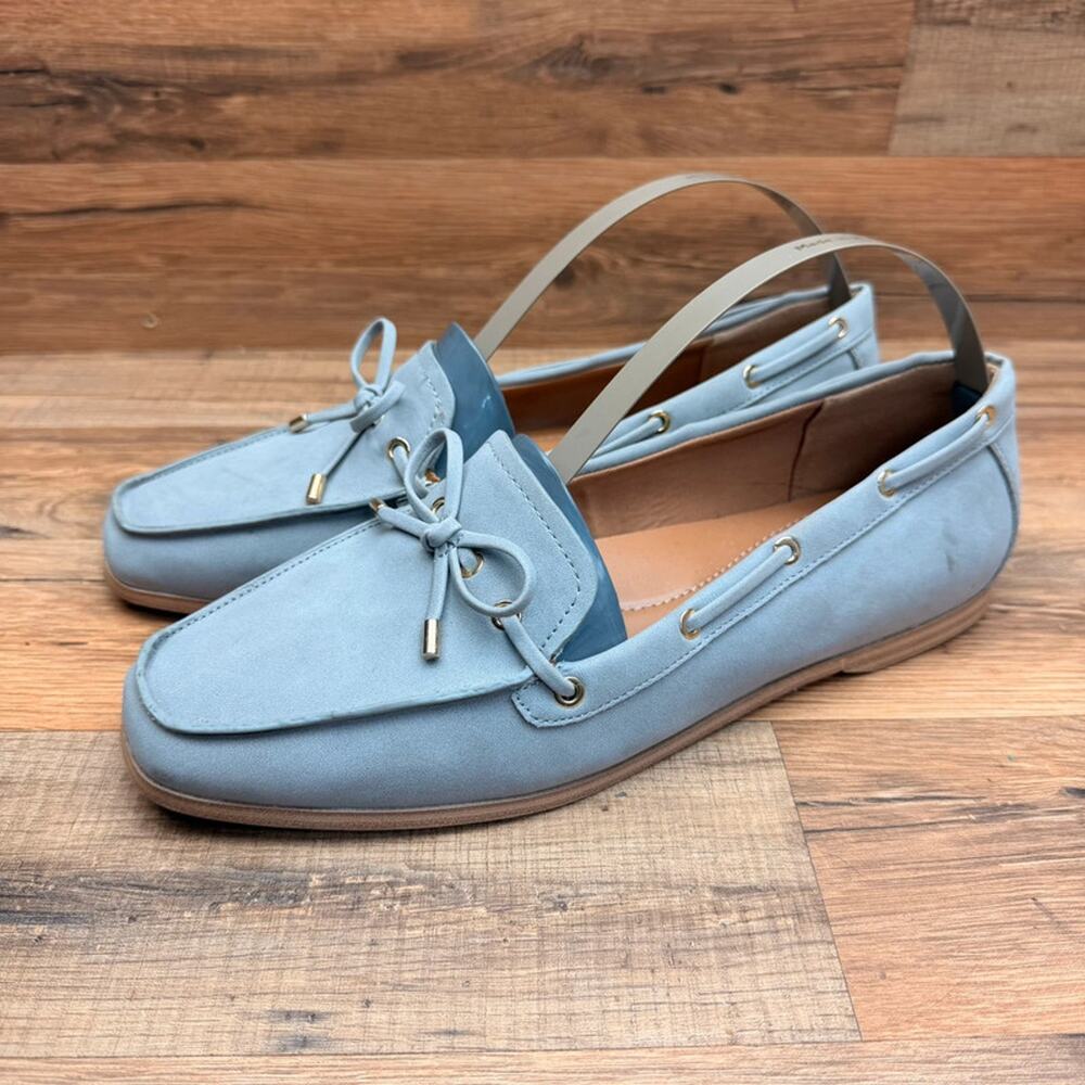 Dolce Vita Shoes  Women’s size 9.5 Menlo Loafers Gray Suede Slip On Bow Tie-Us